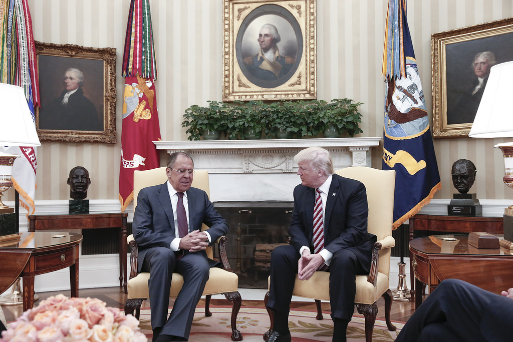 Зустріч президента Дональда Трампа з міністром закордонних справ Росії Сергієм Лавровим