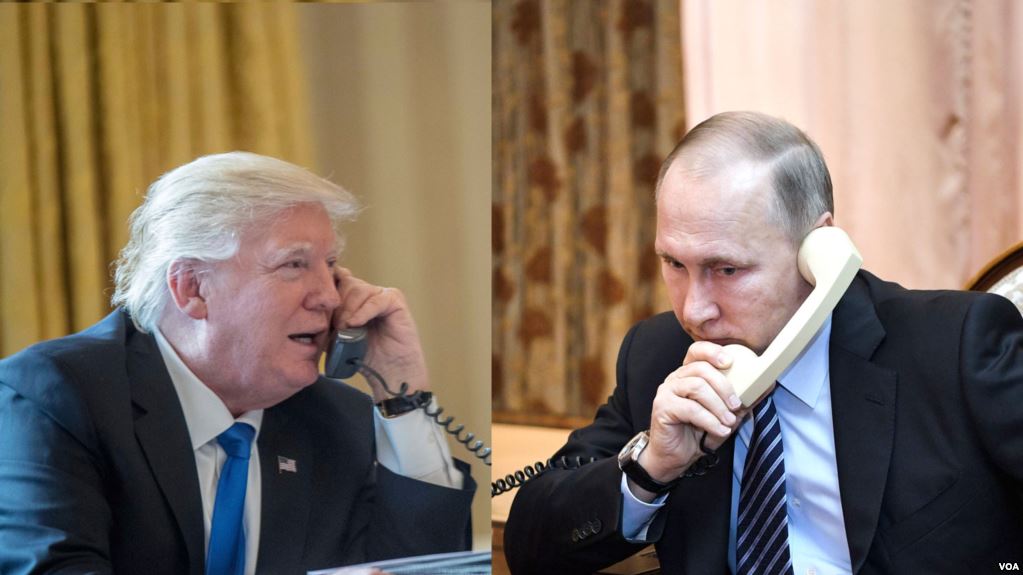 У телефонній розмові Трамп і Путін обговорювали Сирію та Україну