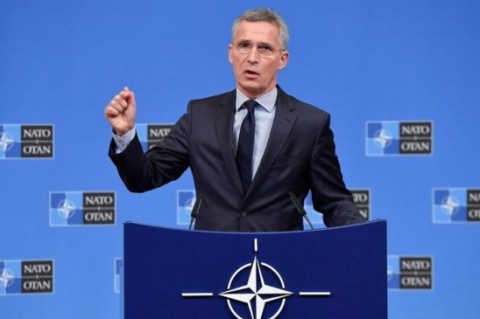 Генесек НАТО Єнс Столтенберг дав прес-конференцію перед зустріччю міністрів оборони НАТО