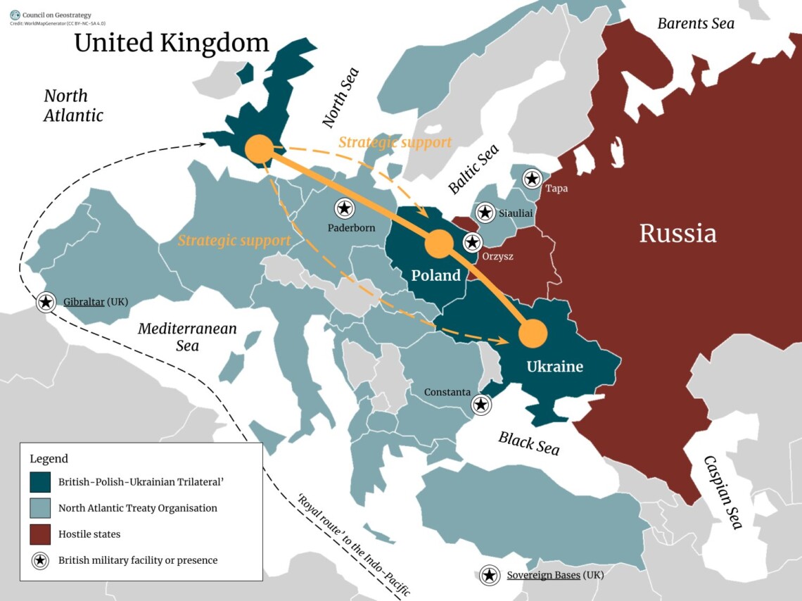 Чи буде створений тристоронній союз між Великобританією, Україною та Польщею?